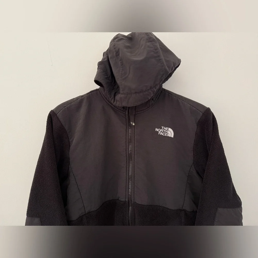 The North Face Girl's Hooded Denali Fleece Jacket | Size Large